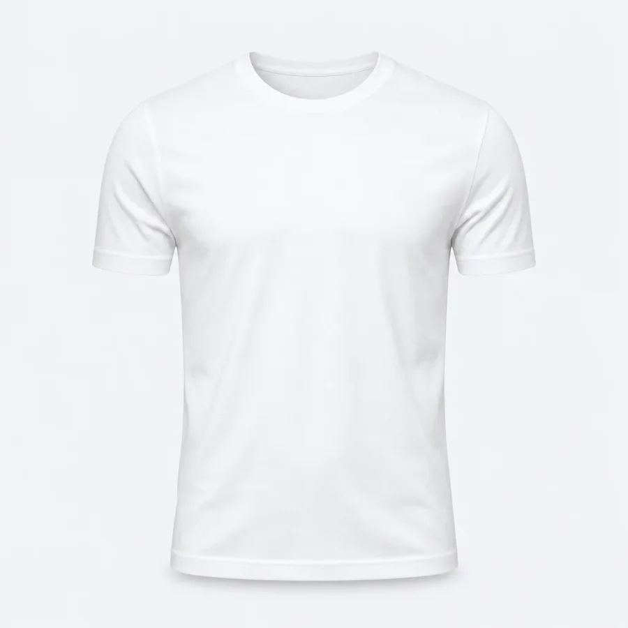 Camiseta Pima Gola Careca Branco