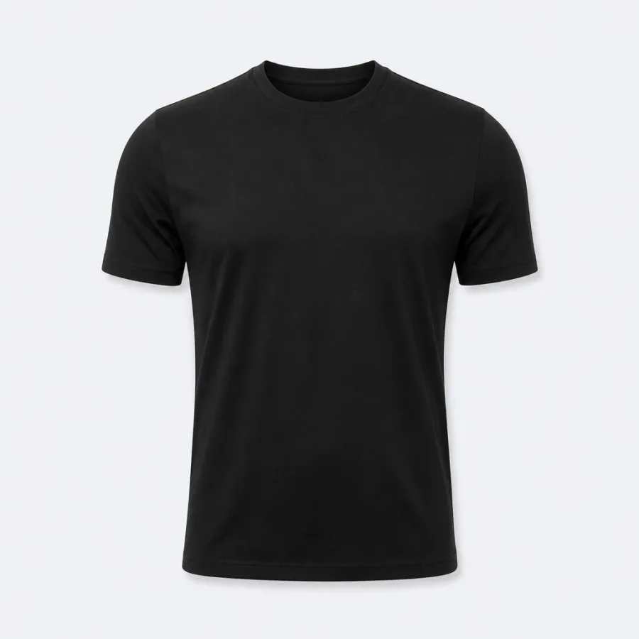 Camiseta Pima Gola Careca Preto