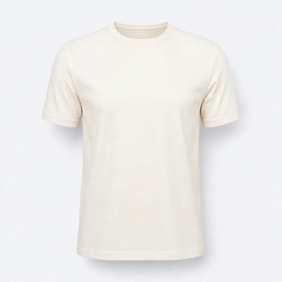Camiseta Pima Gola Careca Off-white