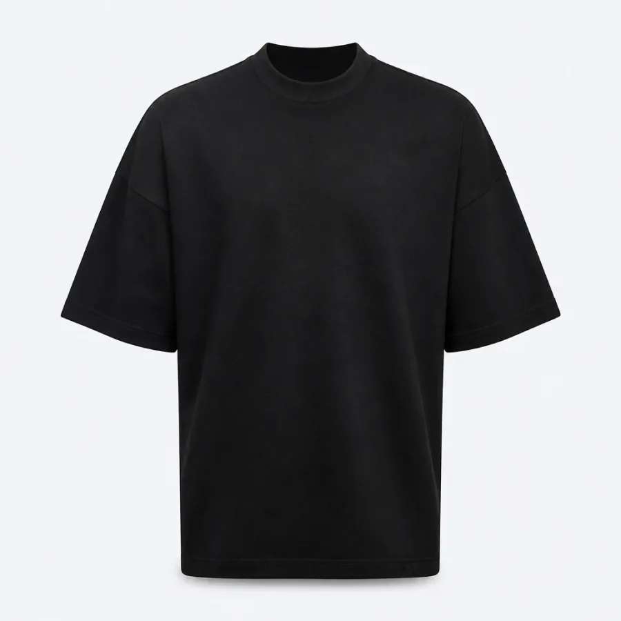 Camiseta Oversized Algodão Orgânico Preto