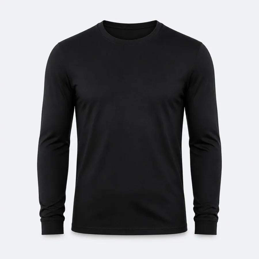 Camiseta Manga Longa Básica Preto