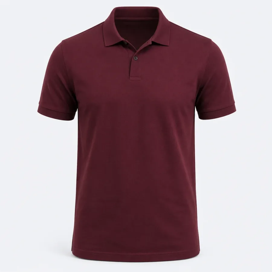 Polo Piquet Clássica Vinho