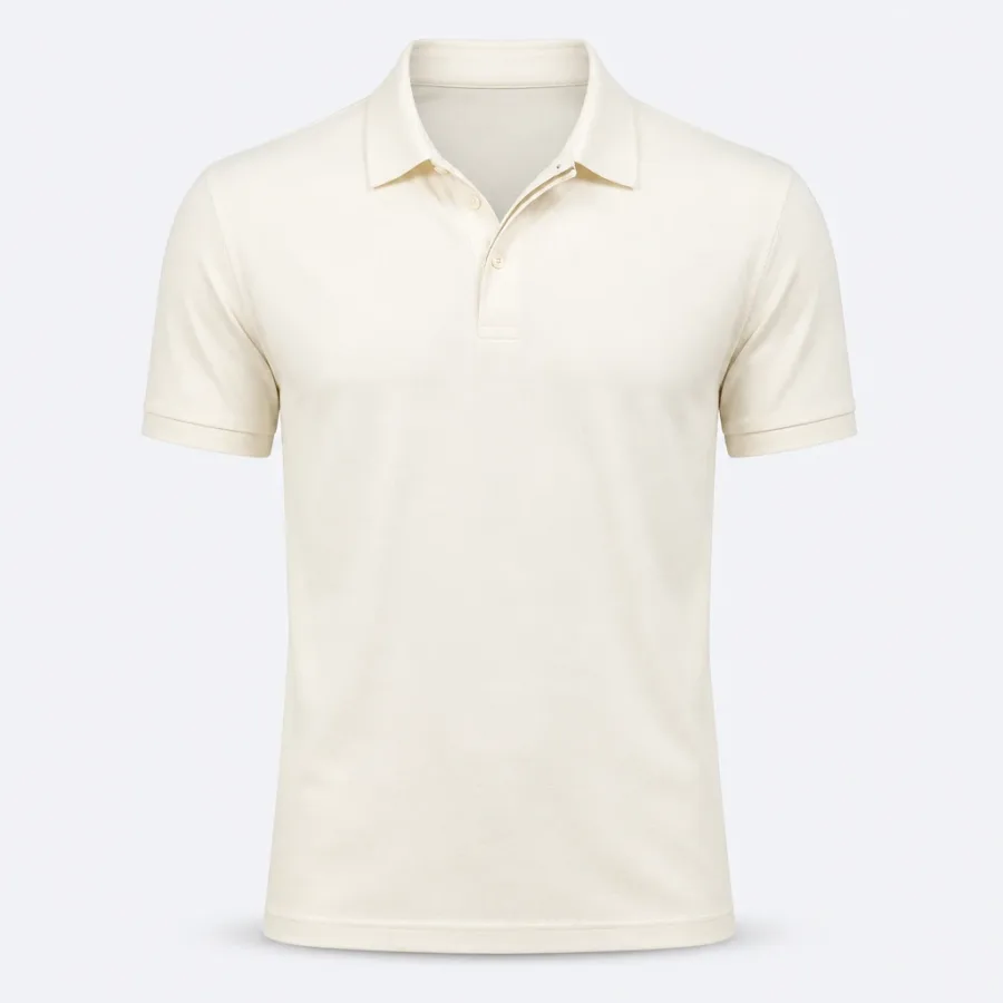 Polo Malha Pima Off-white