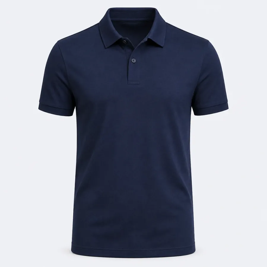 Polo Malha Pima Azul-marinho