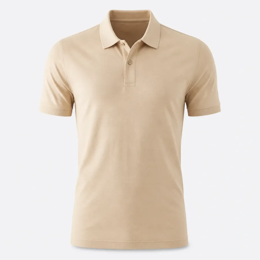 Polo Malha Pima Areia