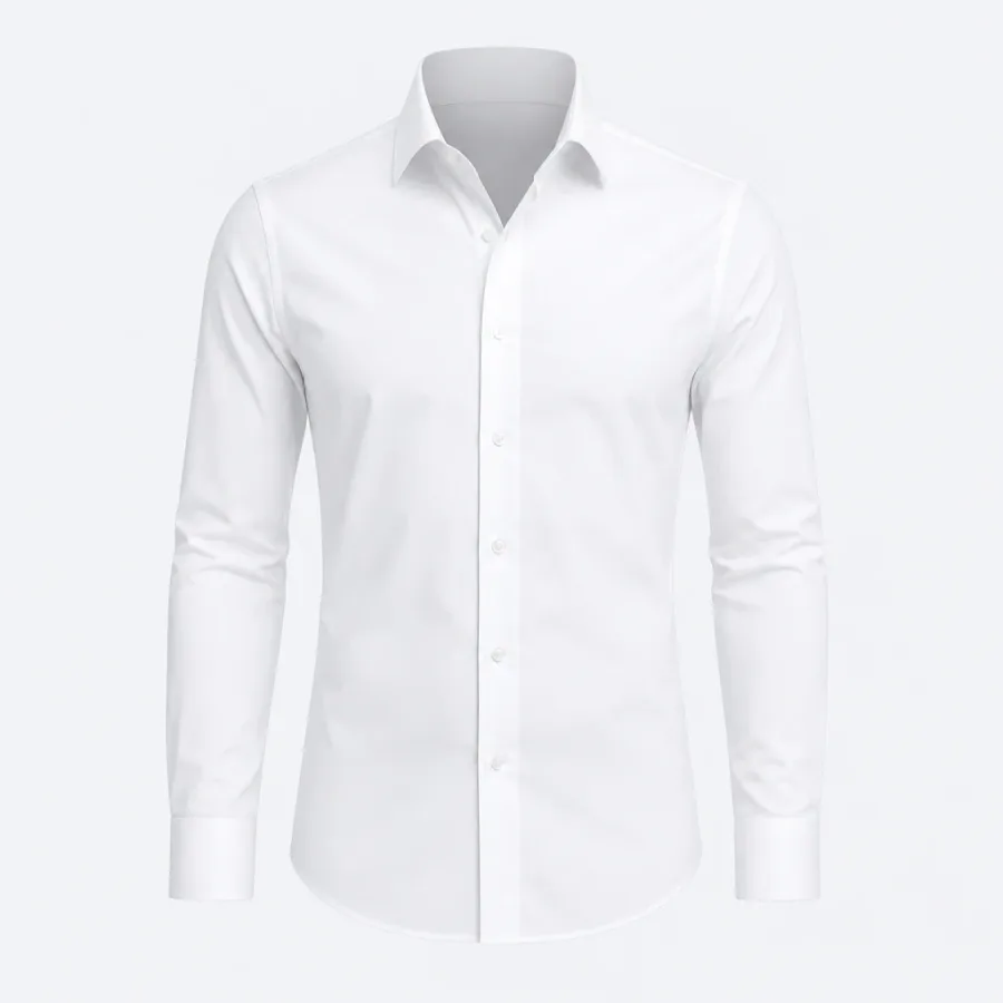 Camisa Social Stretch Slim Branco