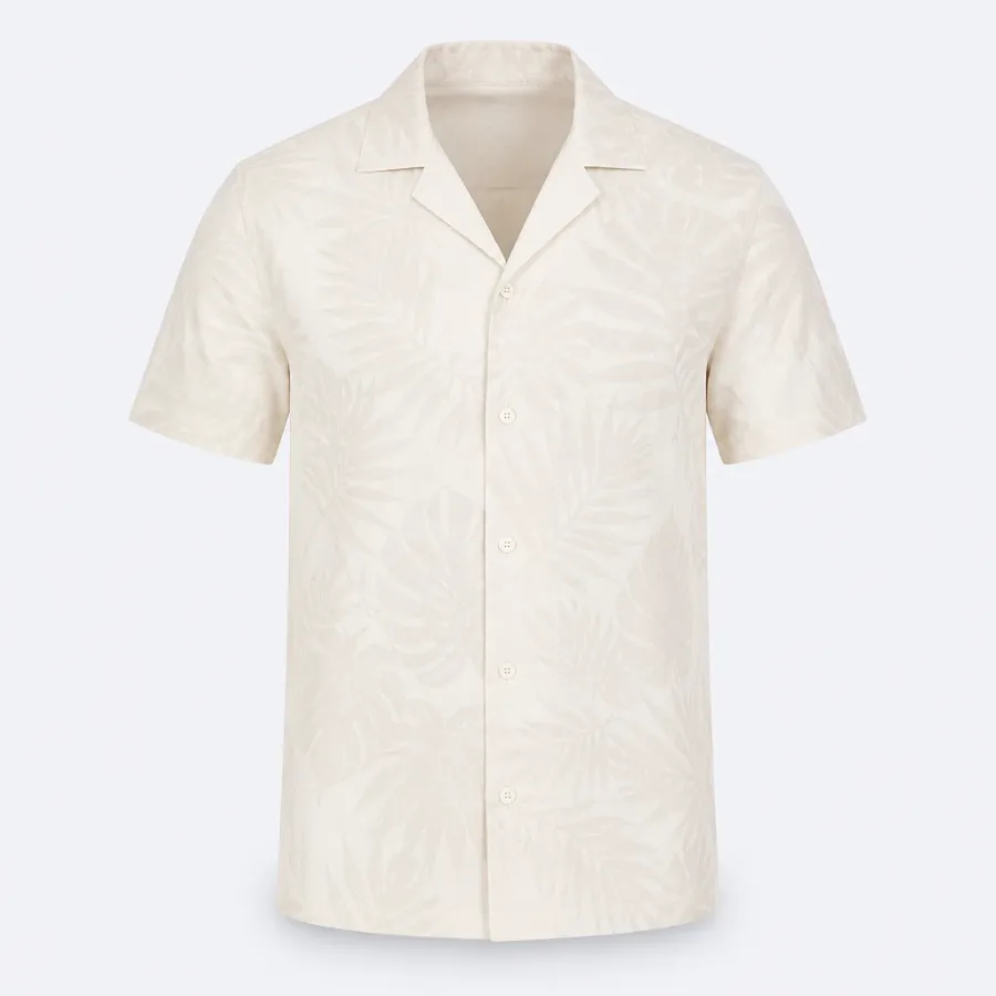 Camisa Estampada Folhagem Off-white