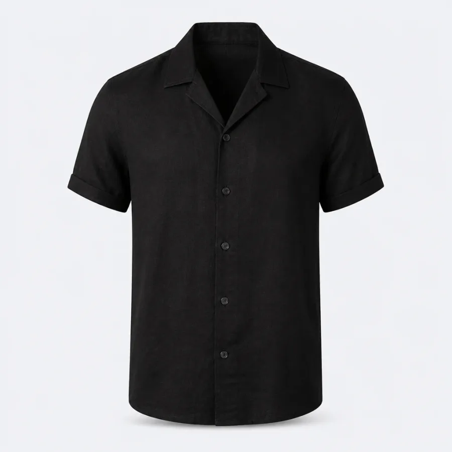 Camisa Cubana Preto