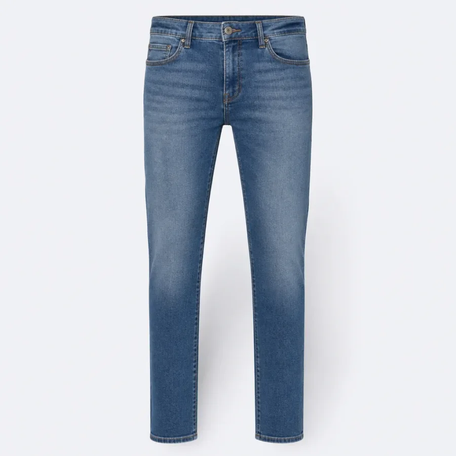 Calça Jeans Slim Lavagem média