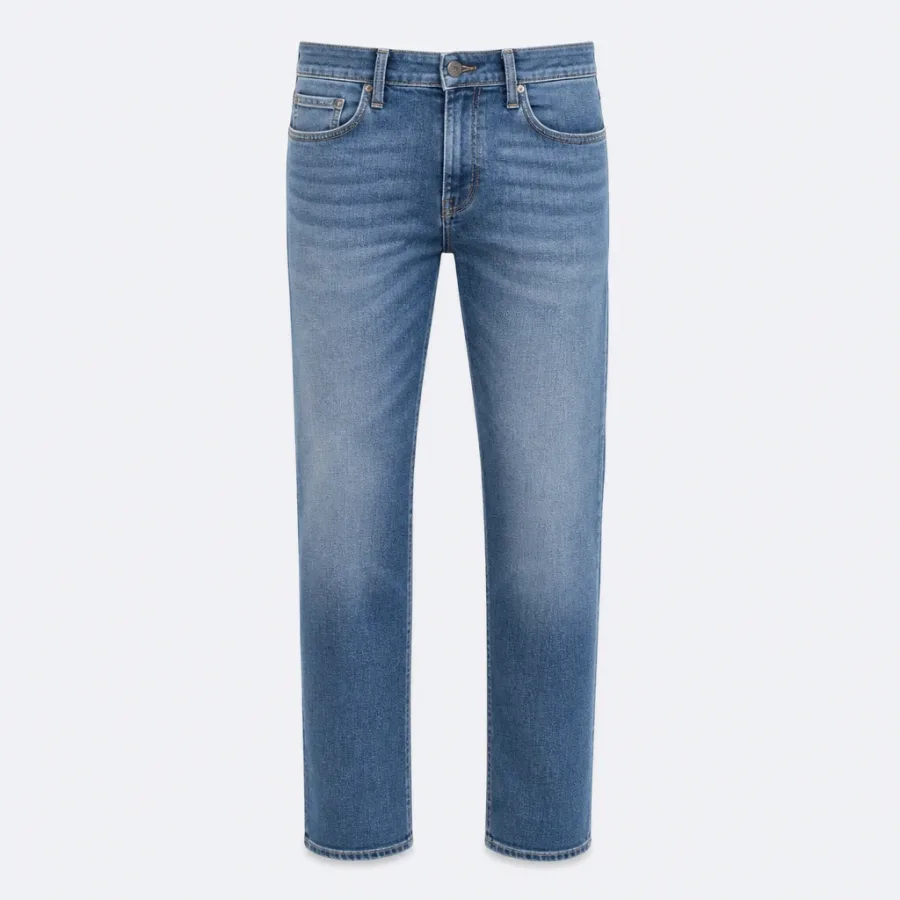 Calça Jeans Reta Lavagem média
