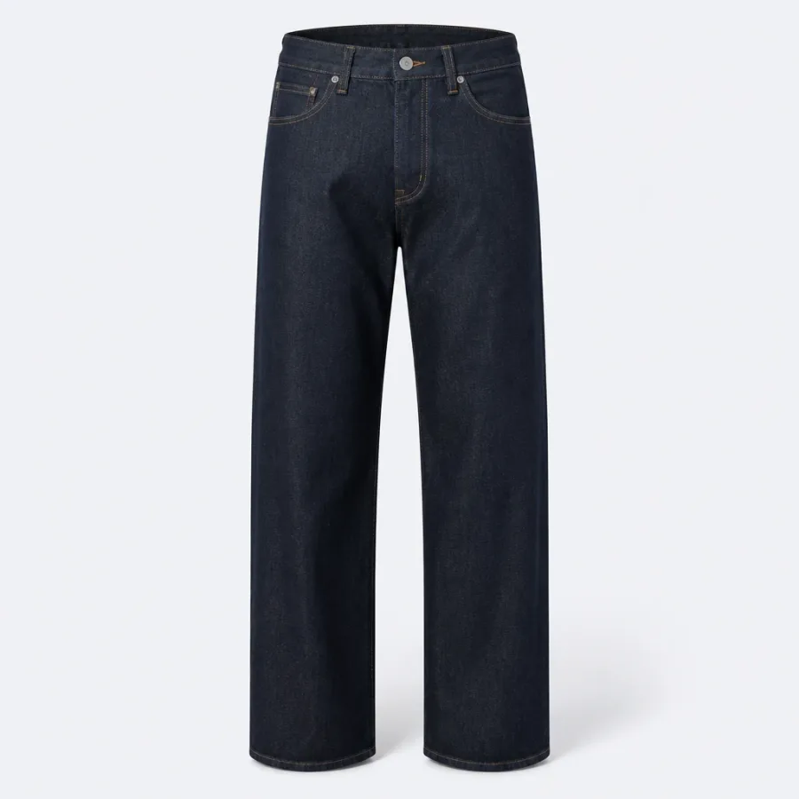Calça Jeans Wide Leg Lavagem escura