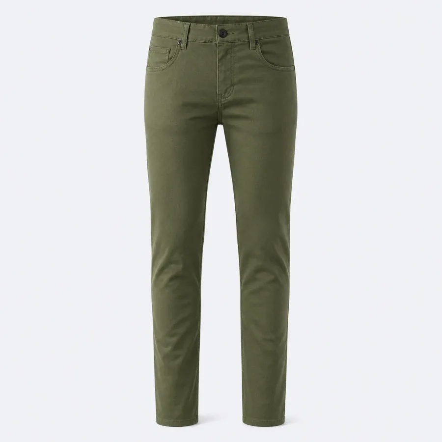 Calça Color Slim Verde-militar