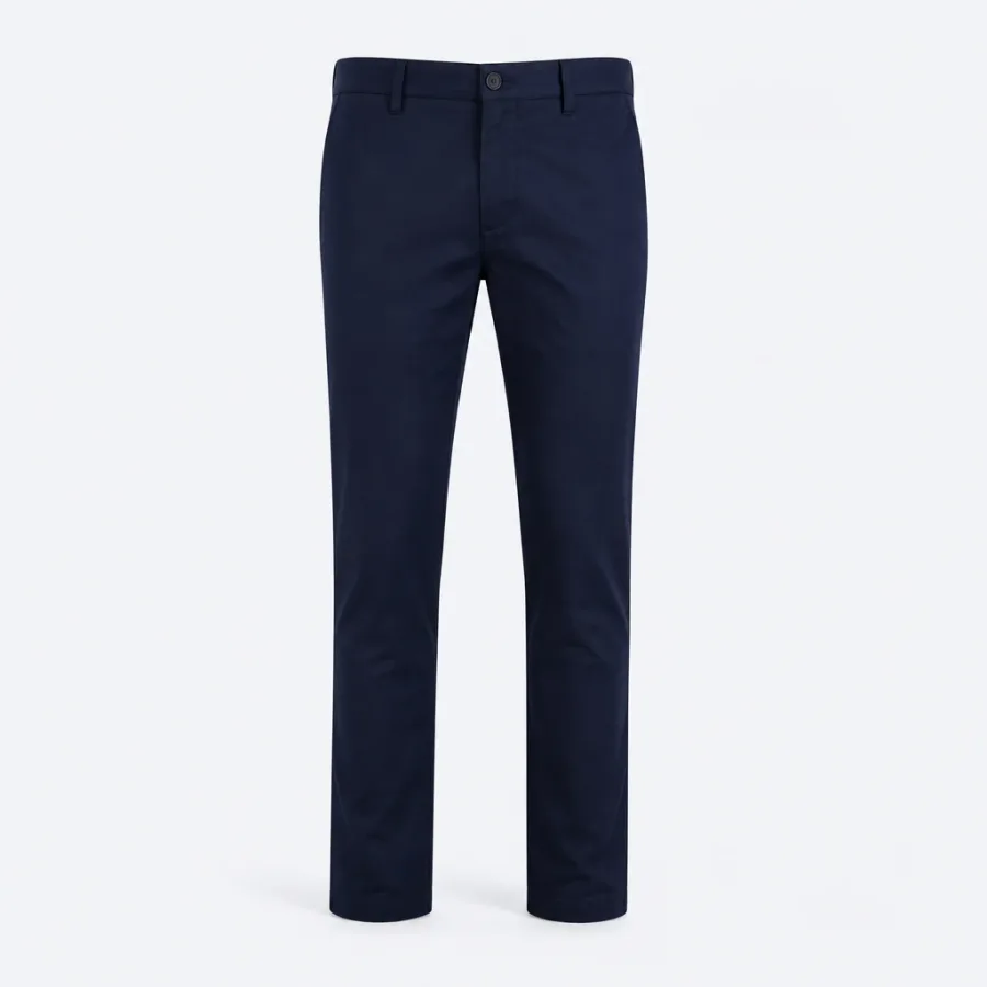 Calça Chino Regular Azul-marinho