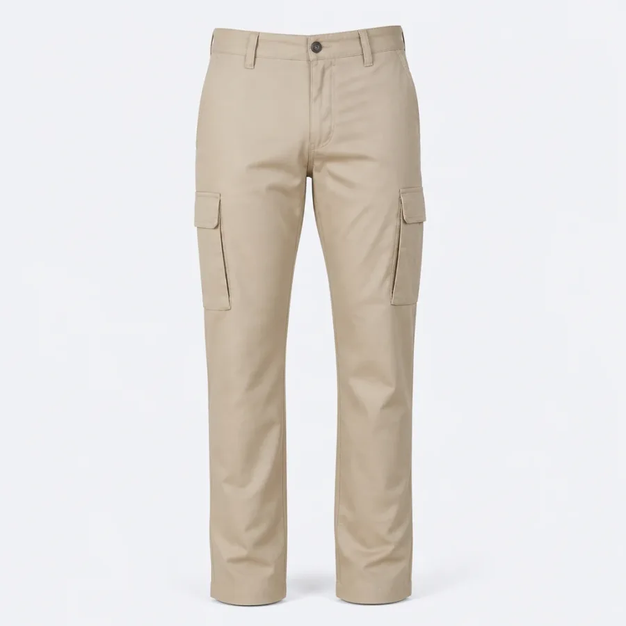 Calça Cargo Sarja Areia