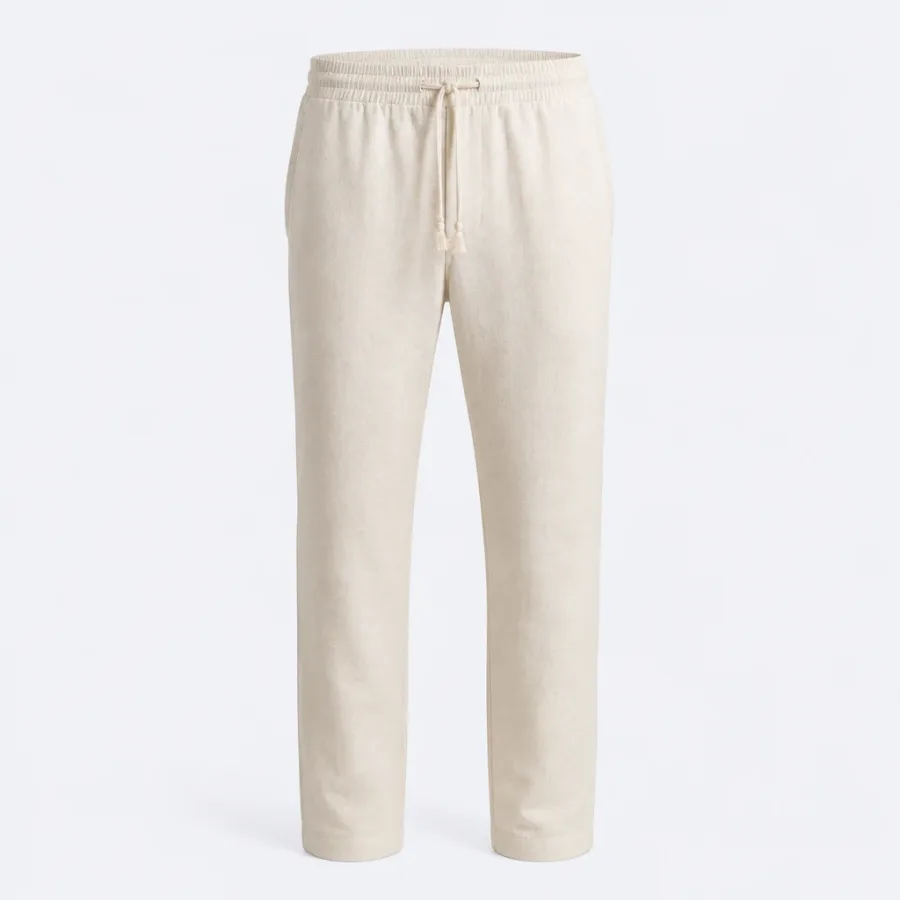 Calça Linho Cordão Off-white