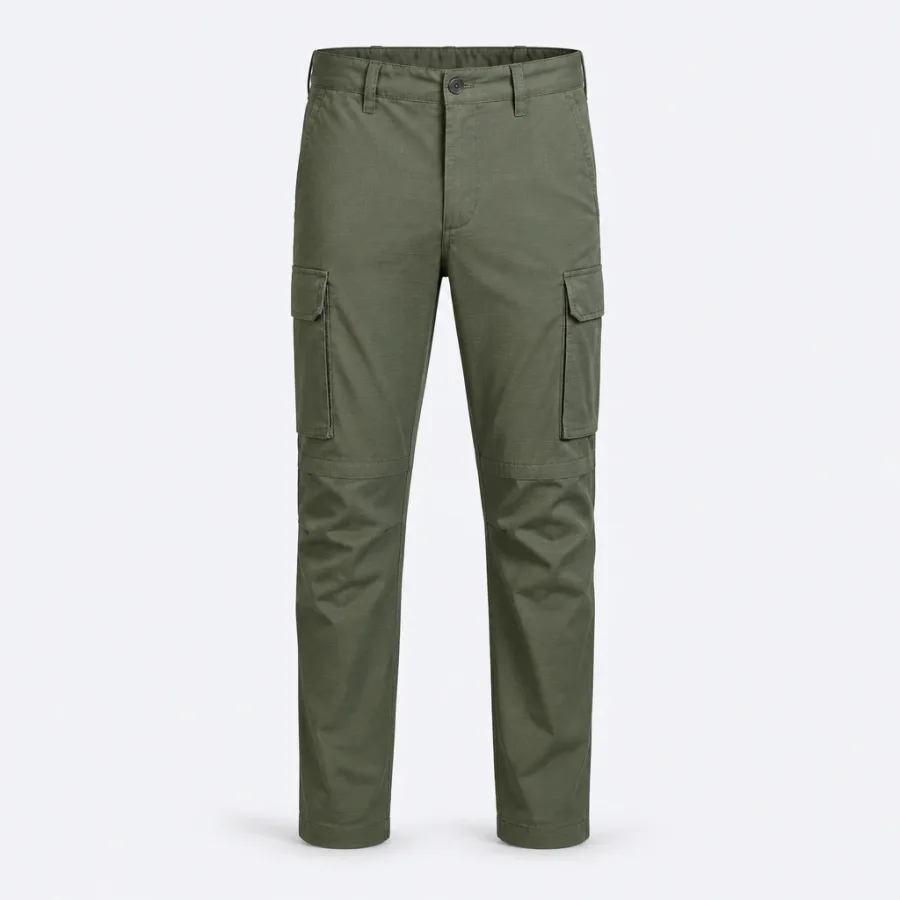 Calça Utilitária Ripstop Verde-militar