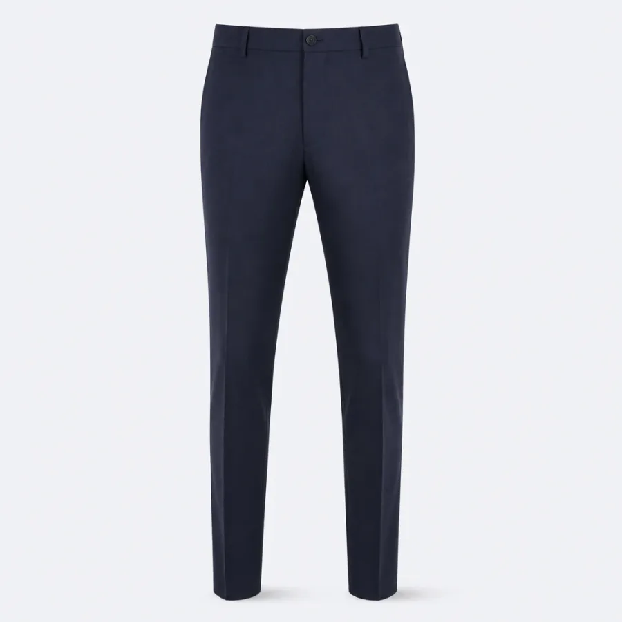 Calça Social Alfaiataria Slim Azul-marinho