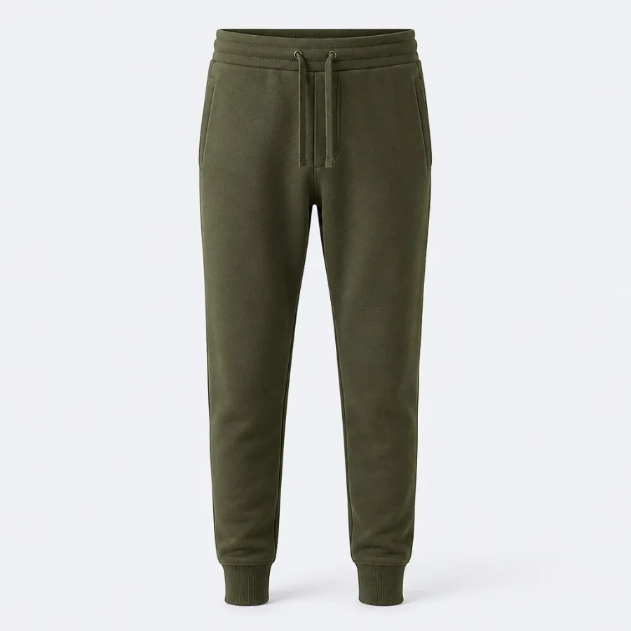 Calça Jogger Moletom Verde-militar