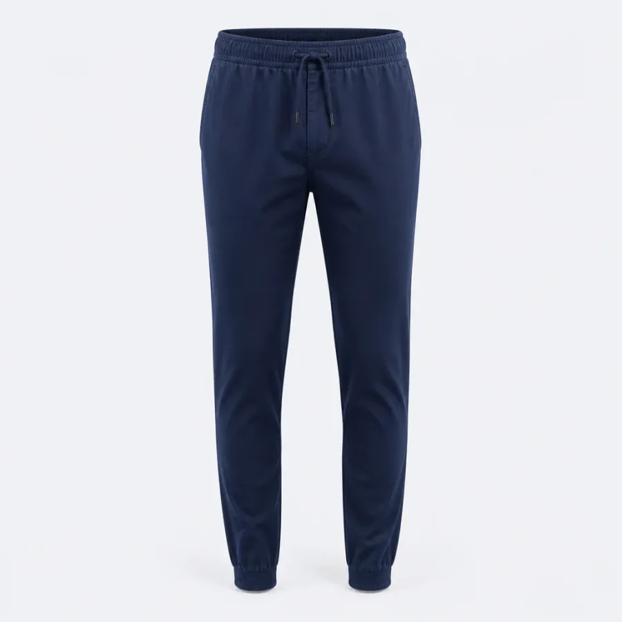 Calça Jogger Sarja Azul-marinho