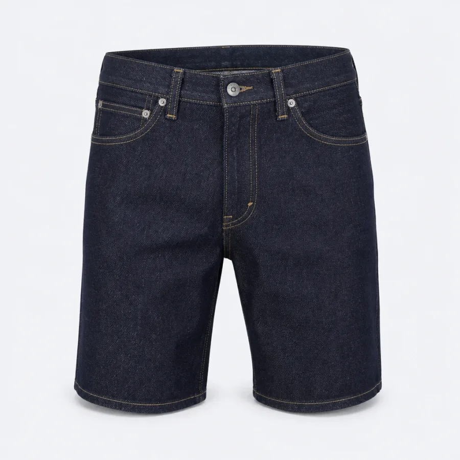 Bermuda Jeans Lavagem escura