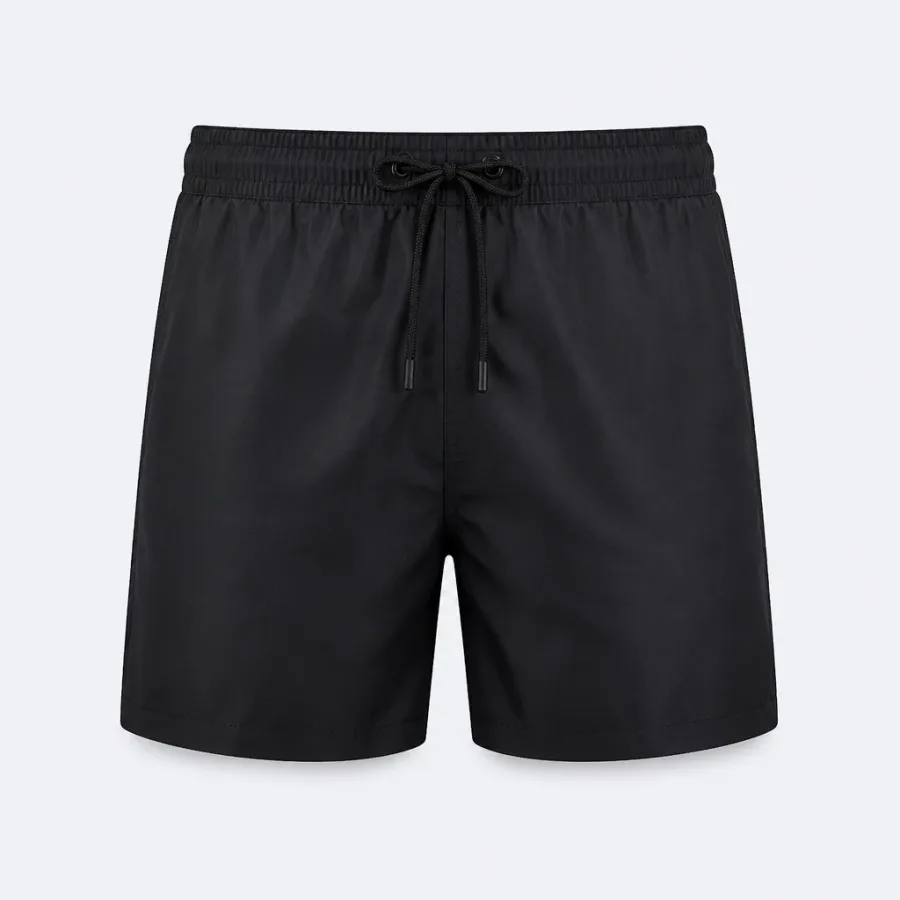 Short de Banho Liso Preto