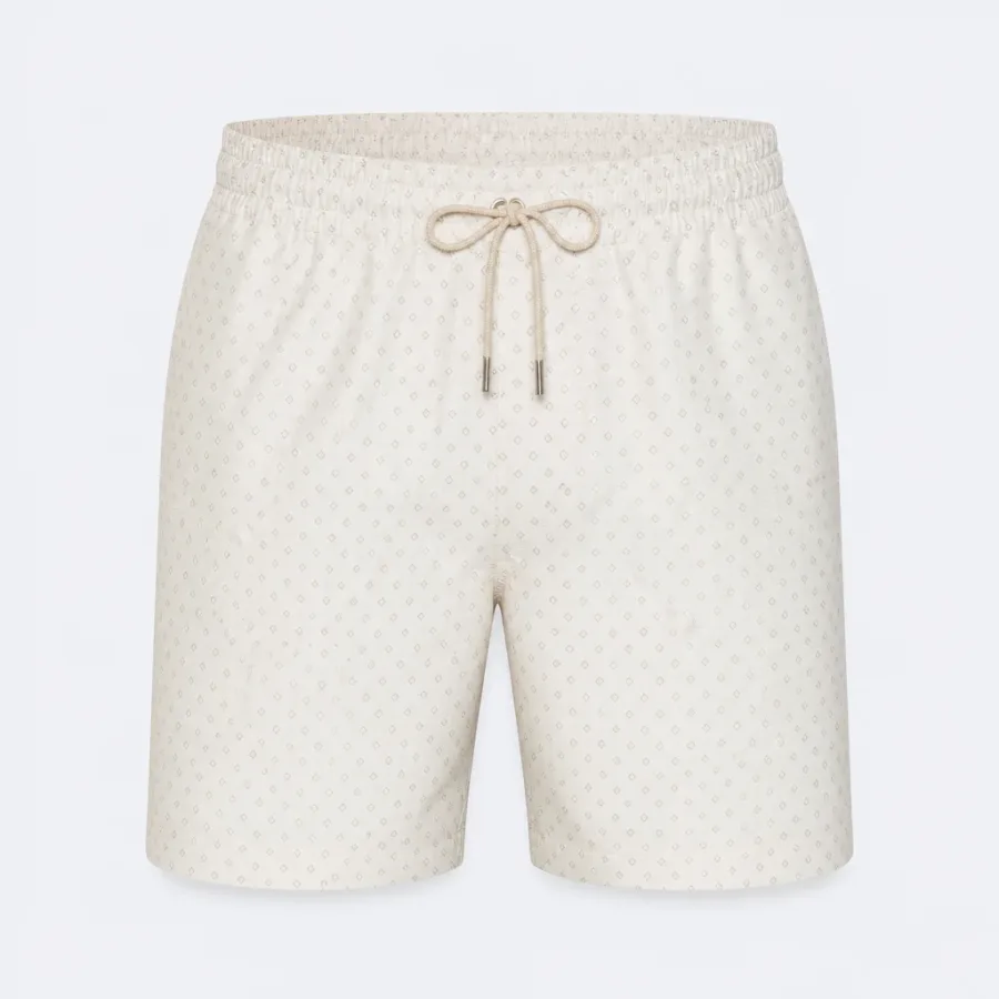 Short de Banho Estampado Off-white
