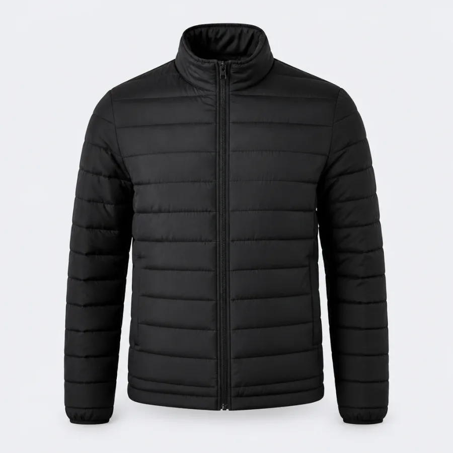 Jaqueta Puffer Matelassê Preto