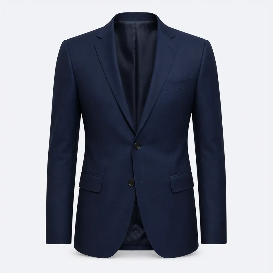 Blazer Alfaiataria Slim Azul-marinho
