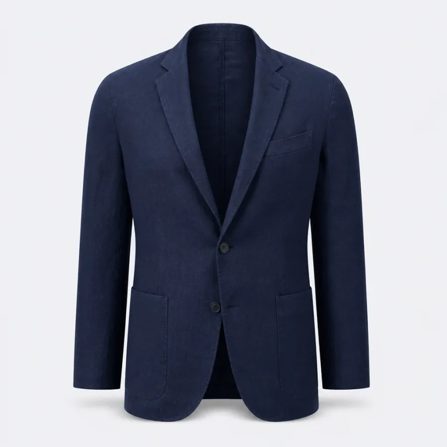 Blazer de Linho Azul-marinho