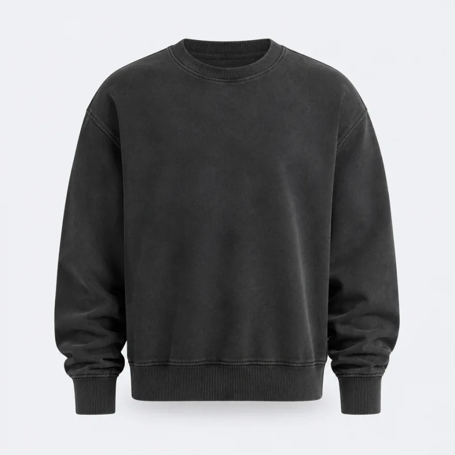 Moletom Oversized Estonado Chumbo