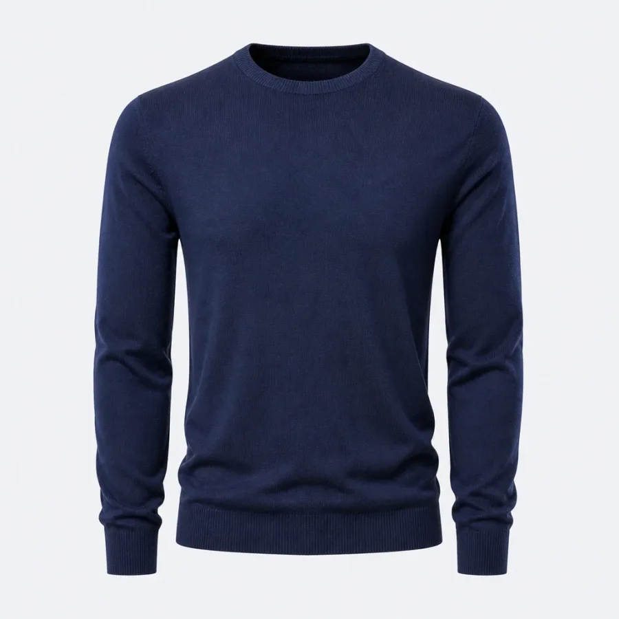 Suéter Lã Merino Azul-marinho