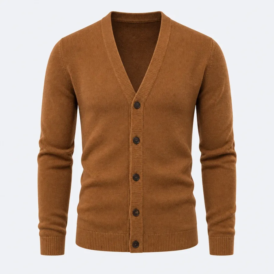 Cardigan Tricô Caramelo