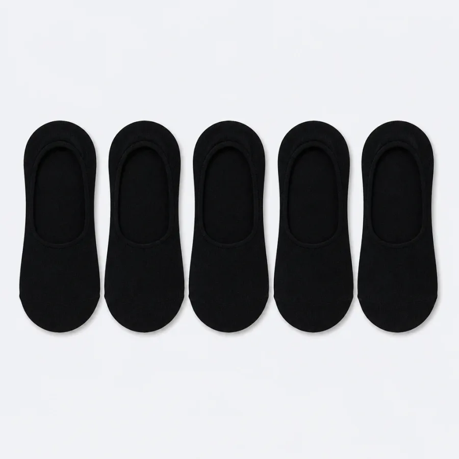 Kit 5 Meias Invisíveis Preto