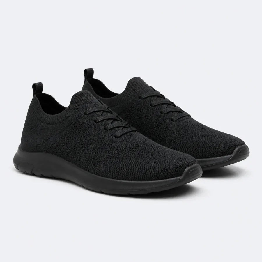 Tênis Knit Leve Preto