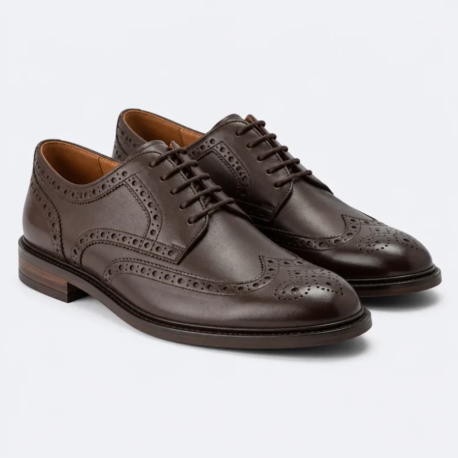 Sapato Brogue Marrom