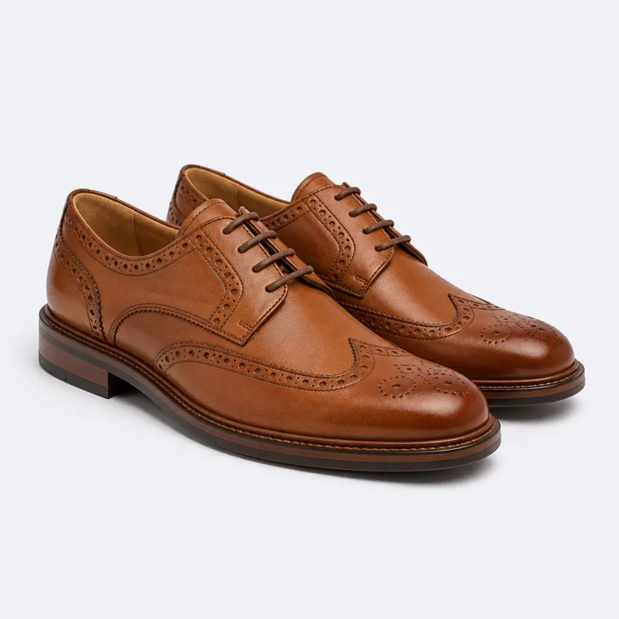 Sapato Brogue Caramelo