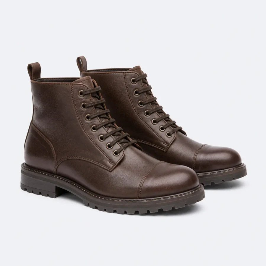 Bota Coturno Marrom