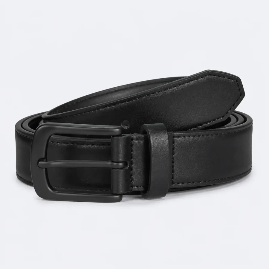Cinto Couro Casual Preto