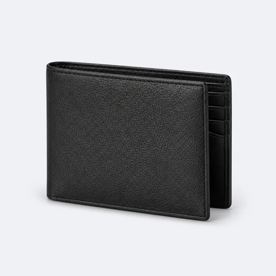 Carteira Couro Slim Preto